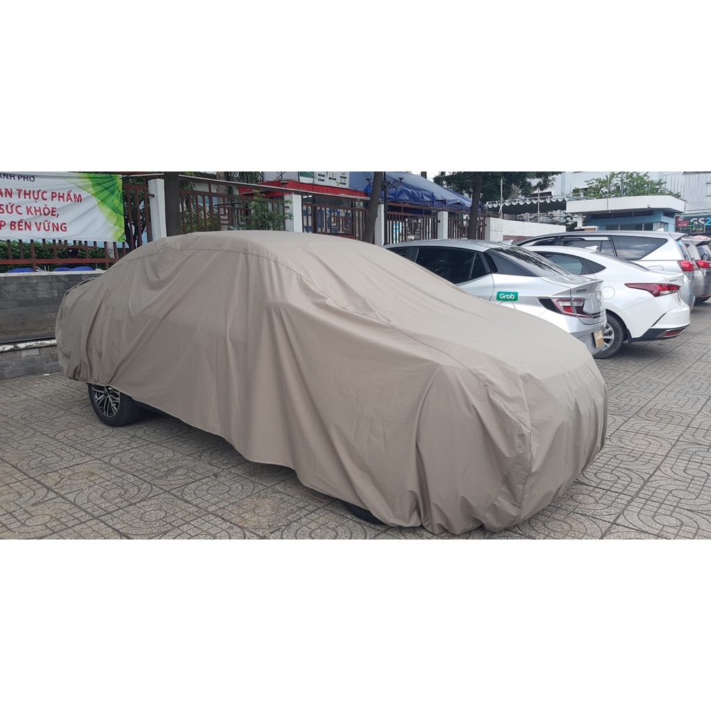 Bạt phủ ô tô Mercedes E250 - E300 vải dù cán da cao cấp che nắng, chống mưa, chống gió và chống bụi bẩn, áo trùm xe