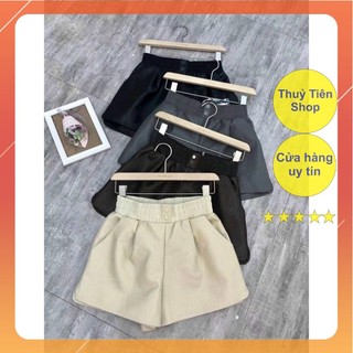 Quần Short Da 2 Cúc Mã 677 (cạp chun co giãn)