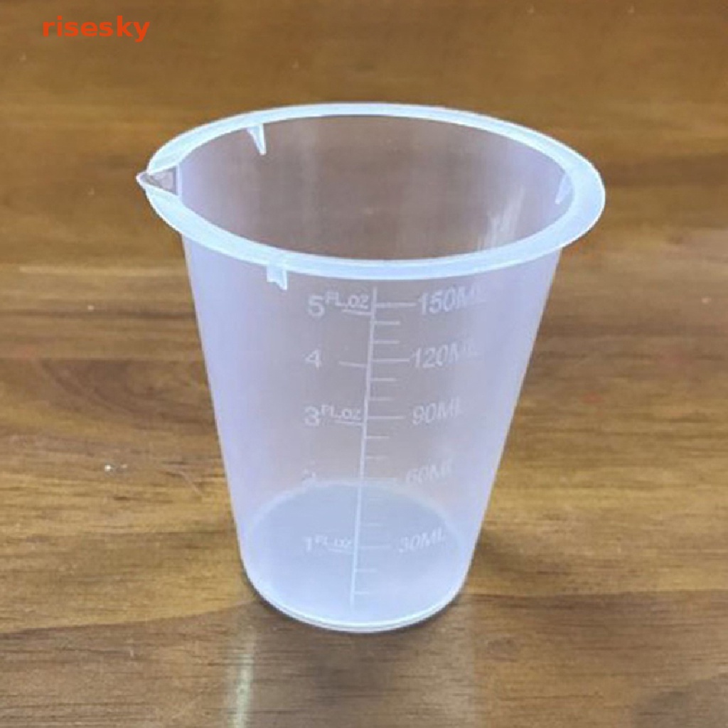 Set 2 Cốc Nhựa Đo Lường Đa Năng Cho Phòng Thí Nghiệm / Nhà Bếp
