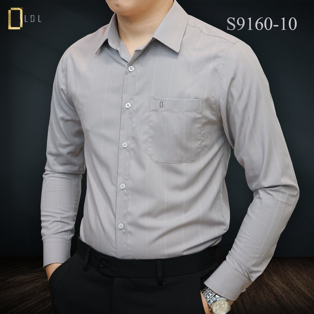 Áo Sơ Mi Sọc Chìm Bamboo Mềm Mịn Thoáng Mát, Thấm Hút Mồ Hôi, HạN Chế Nhăn Nhàu Size từ 45-85kg