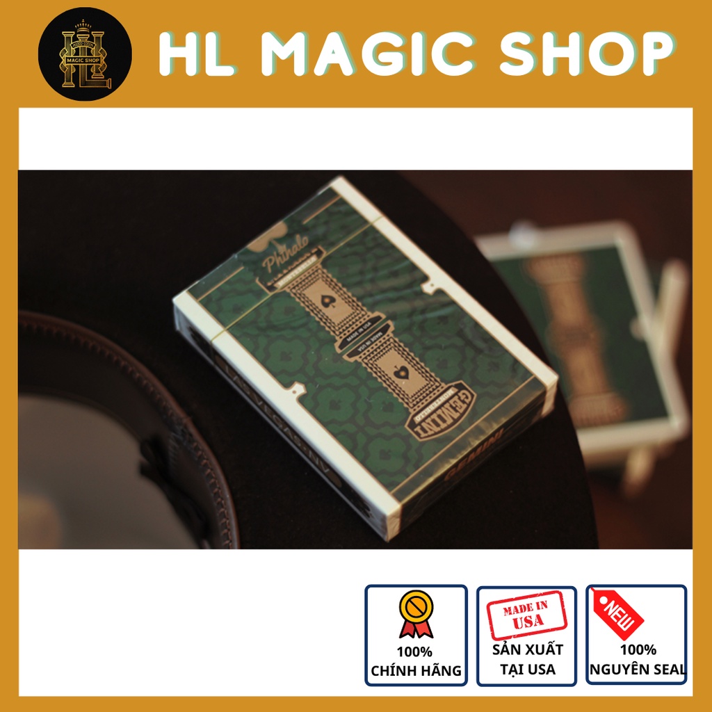 Bộ bài tây Gemini Casino Phthalo Green Playing Cards by Gemini - Bài Chính Hãng - Bài Mỹ