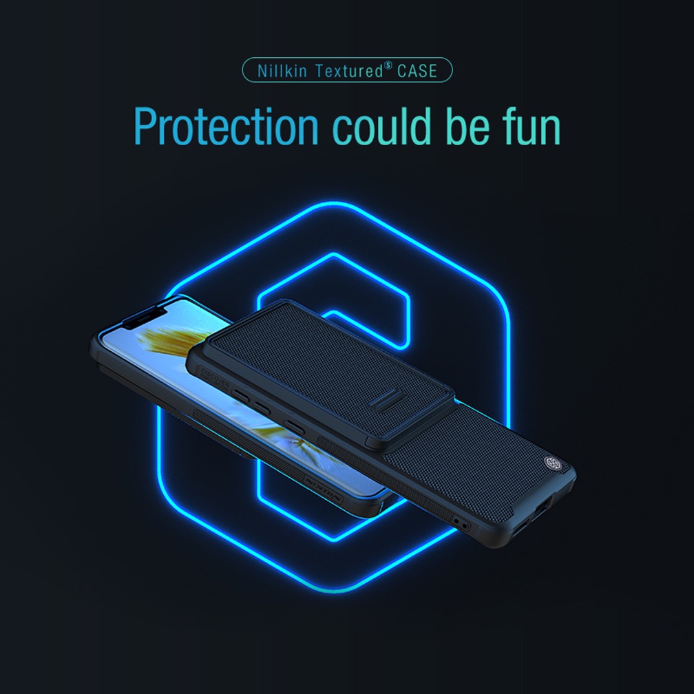 Ốp lưng Huawei Mate 50 Pro Nillkin Textured S kết cấu Nylon Fiber ống kính trượt Ốp lưng cho Huawei Mate 50 Pro