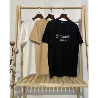 [SIMPLICITÉ] ÁO THUN IN CHỮ ĐƠN GIẢN SANG, FORM UNISEX BASIC NAM NỮ MẶC ĐẸP, CHẤT VẢI COTTON 100% MỀM MỊN