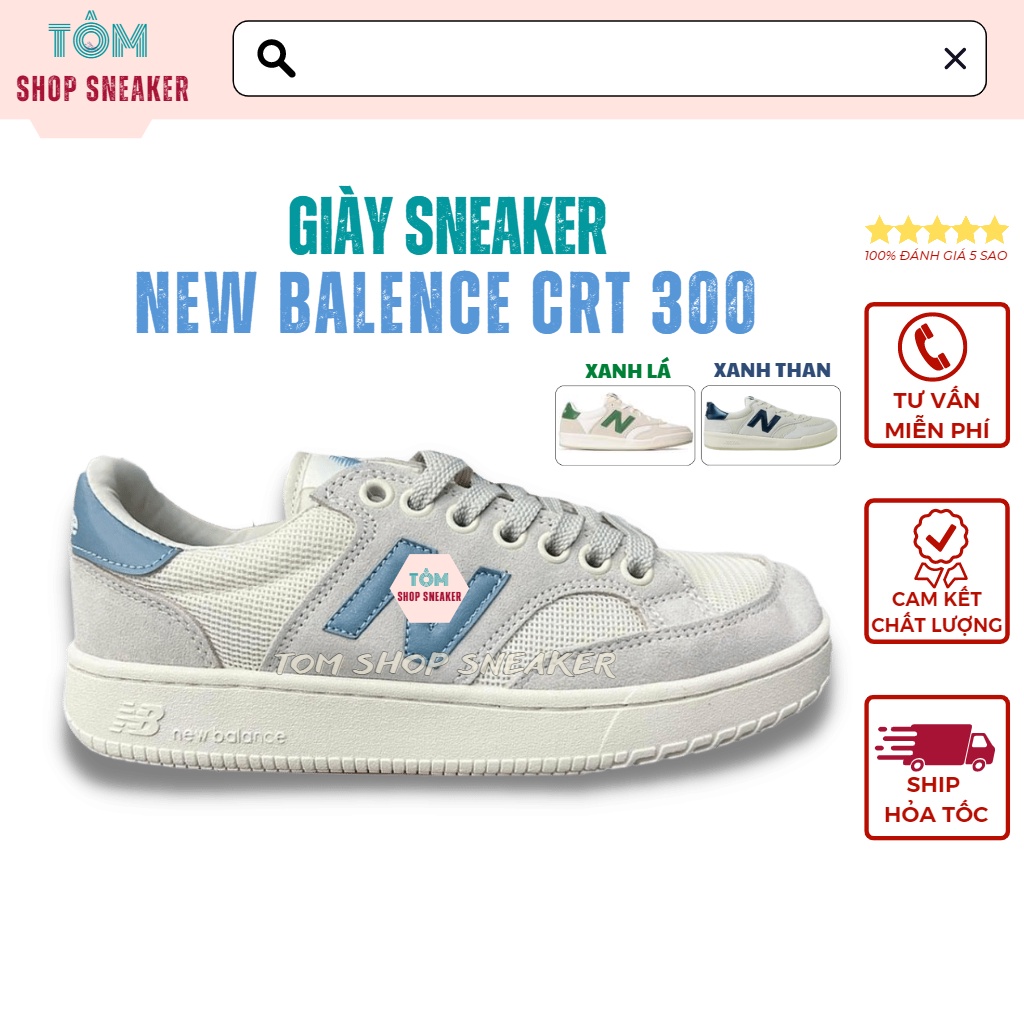 Giày NB 300, Giày New Balance CTR Bản Mới Nhất 2022 Cực Sịn 3 Màu Xanh Than, Xanh Lá, Xanh Biển Full Size Nam Nữ 36-43