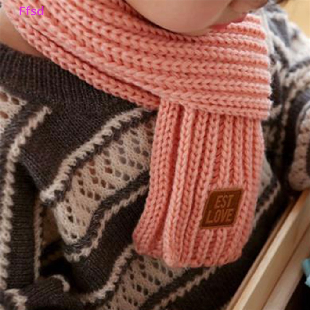 {Ffsd} Khăn Quàng Cổ Đan Len Mềm Mại Giữ Nhiệt Mùa Đông 2022 Cho Bé Trai Và Bé Gái * Bán Chạy
