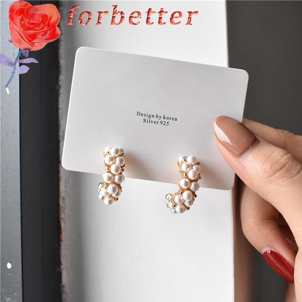 HANDMADE Khuyên Tai Nữ Trang Dáng Tròn Tạo Hình Độc Đáo