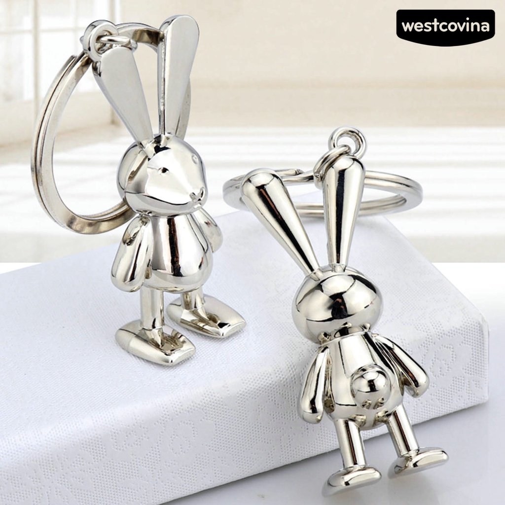 [Hot]☃Móc Khóa Hình Chú Thỏ Hoạt Hình Ba Chiều Đa Năng Trang Trí Năm Mới 2023