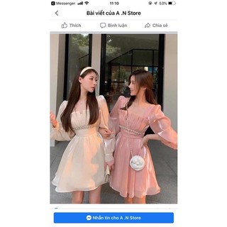 Đầm xếp ly đính ngọc