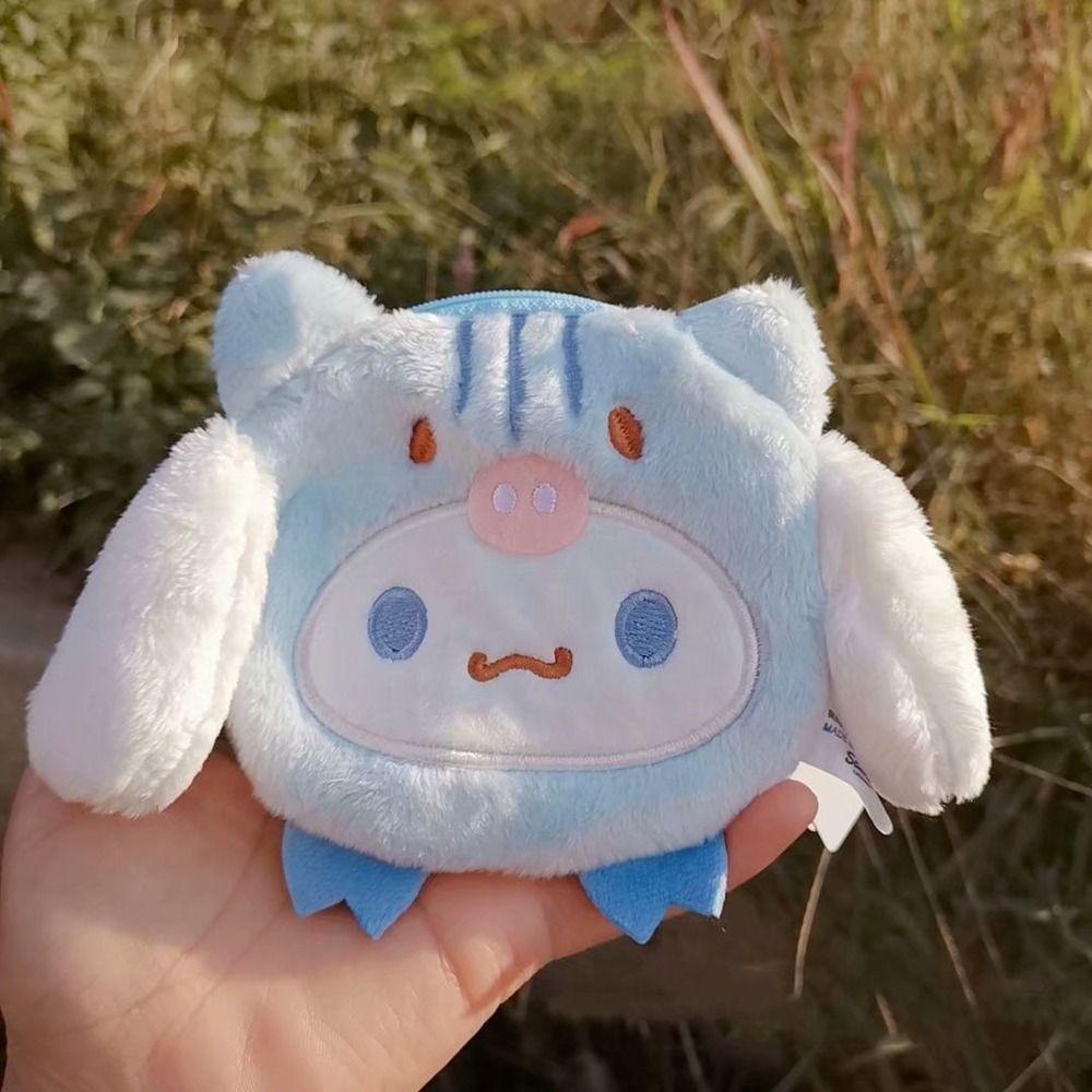 Ví Đựng Tiền Xu Họa Tiết Hoạt Hình Melody Cinnamoroll Dễ Thương Đa Năng Có Khóa Kéo Cho Nữ