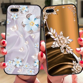 Ốp lưng Iphone 7 Plus / ip 8 Plus in hình hoa , ốp nữ sang trọng