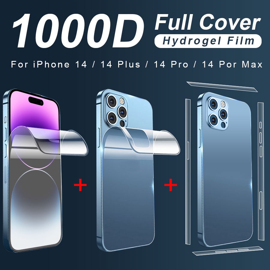 Kính Cường Lực Bảo Vệ Mặt Trước Và Sau Cho iPhone 14 Plus 13 12 14 Pro Max 13 12 Mini