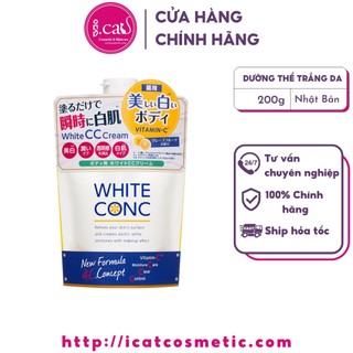Sữa dưỡng thể trắng da White Conc Body White CC Cream Nhật Bản 200g