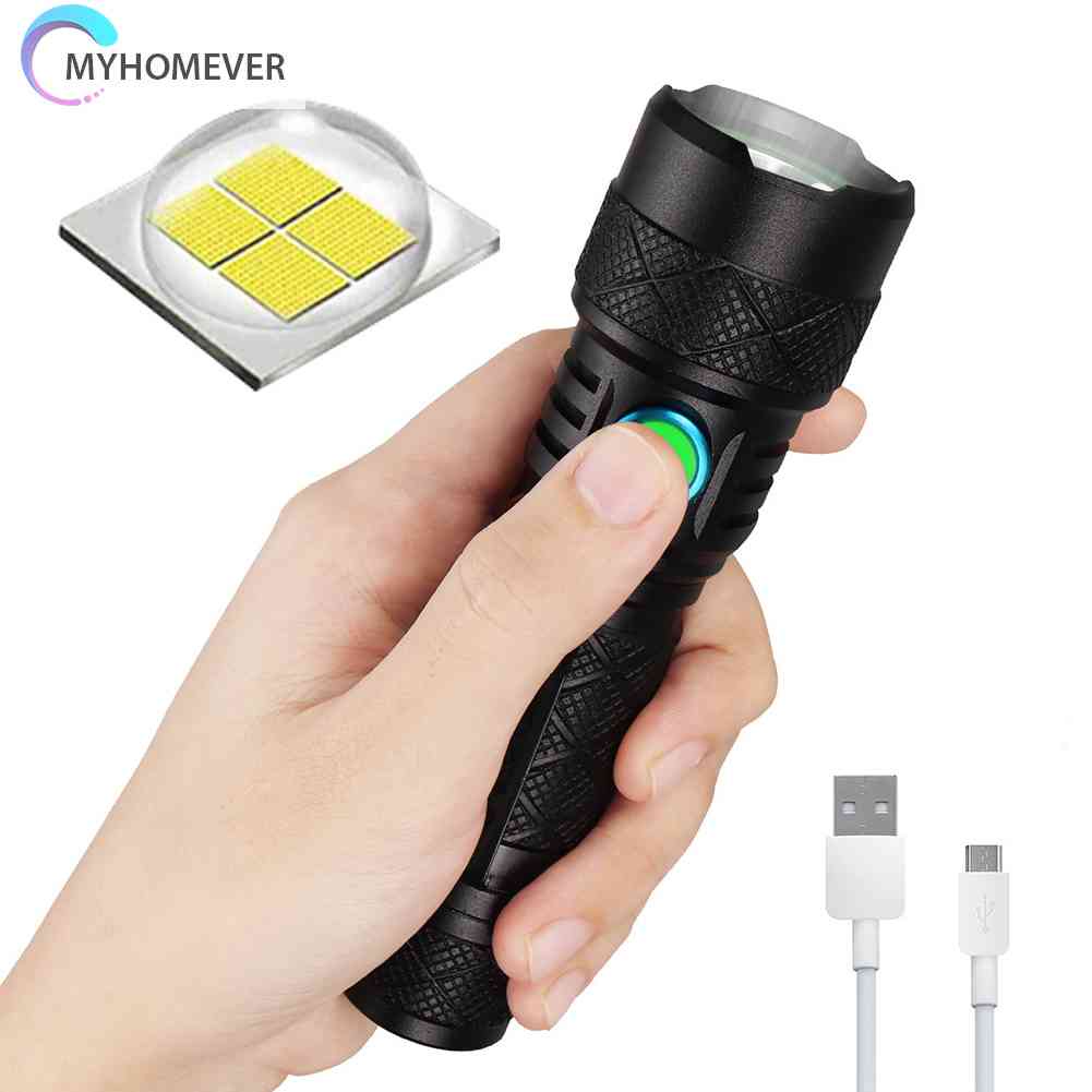 Đèn Pin Mini Cầm Tay Sạc Cổng USB Tiện Lợi Và Bền