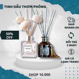 Lọ tinh dầu thơm để phòng, tinh dầu thơm phòng kèm hoa khô để bàn