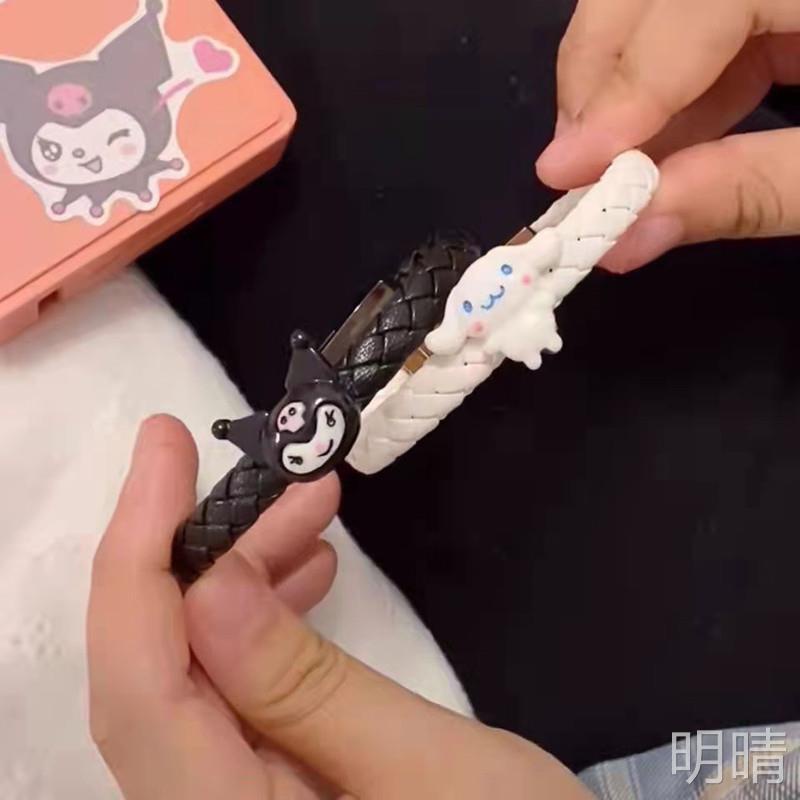 Sanrio Kuromi Cinnamoroll Vòng Tay Dây Cáp Sạc Nhanh Micro USB Type C Sạc Nhanh Cáp Bracelet