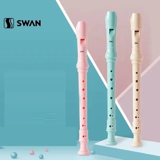 Sáo học sinh 8 lỗ swan 5 màu kèm que vệ sinh ,túi đựng
