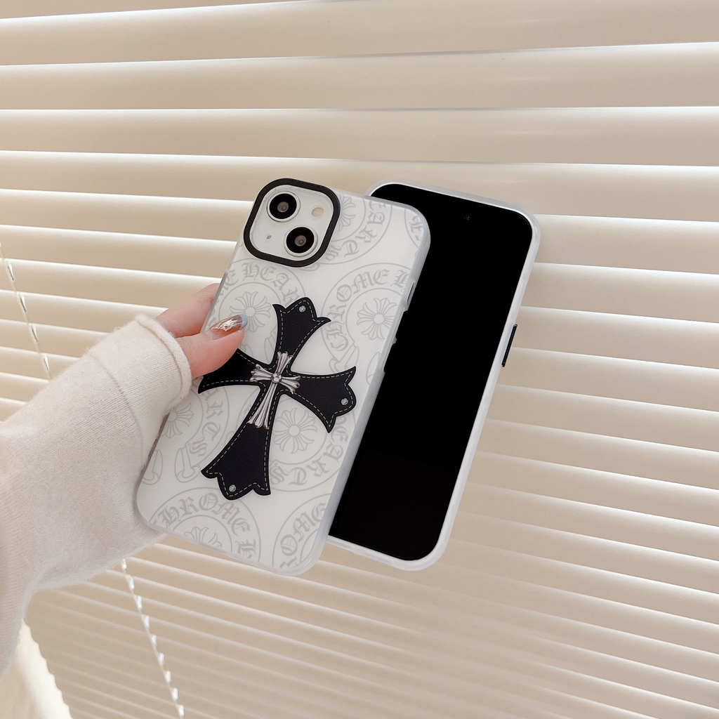Ốp Điện Thoại Nhựa pvc In Hình logo Chrome Hearts Iphone 11 11 Promax 12 12 Pro 12 Promax 13 13 Pro 13 Promax 14 14 Plus 14 Pro 14 Promax