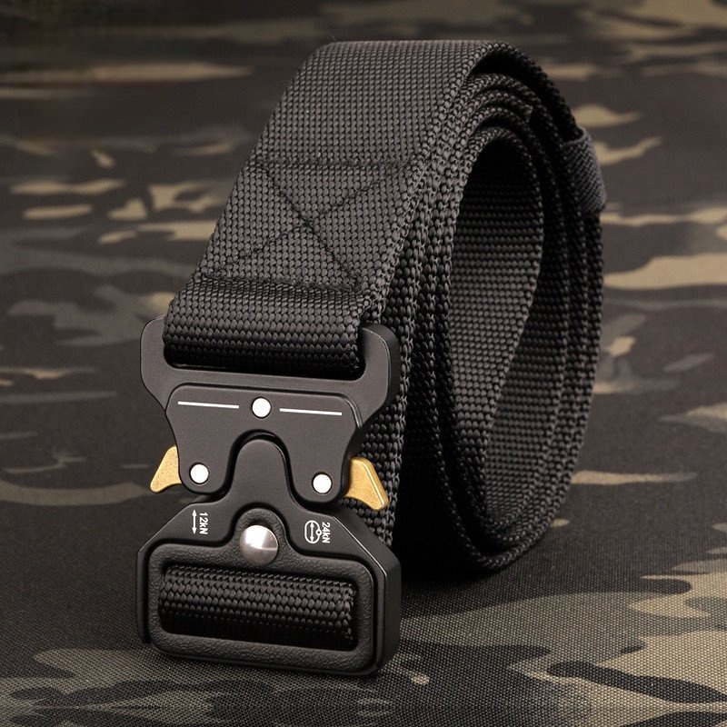 Thắt Lưng Chiến Thuật, Dây Nịt Nam Mặt Khóa Bấm Kim Loại