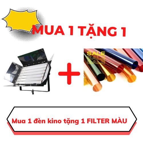 Đèn kino Led 4 bóng - đèn livestream quay phim