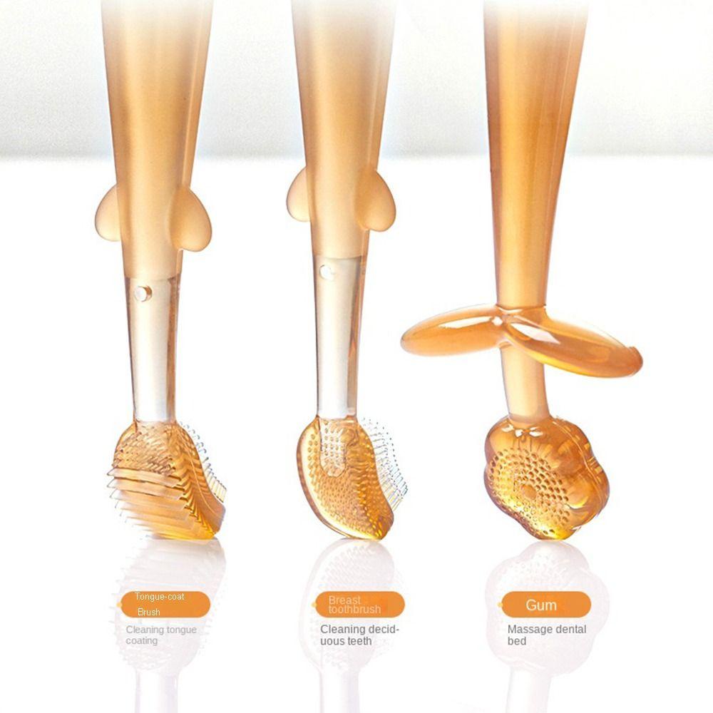 Bàn Chải Đánh Răng Cầm Tay Kèm Cốc Đánh Răng Làm Sạch Lưỡi ANEMONE Cho Bé Sơ Sinh