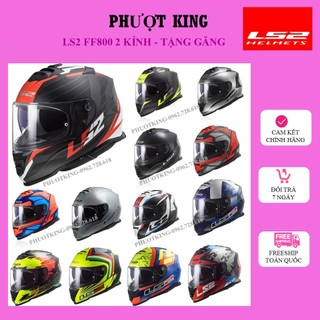 Mũ bảo hiểm fullface ls2 ff800 storm tặng pinlock, găng tay, khóa mũ - phượt king