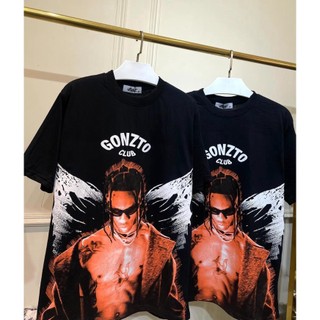 Áo thun tay lỡ form rộng gonz cotton 4 chiều dáng unisex in hình hiphop - gonz to club vải mỏng