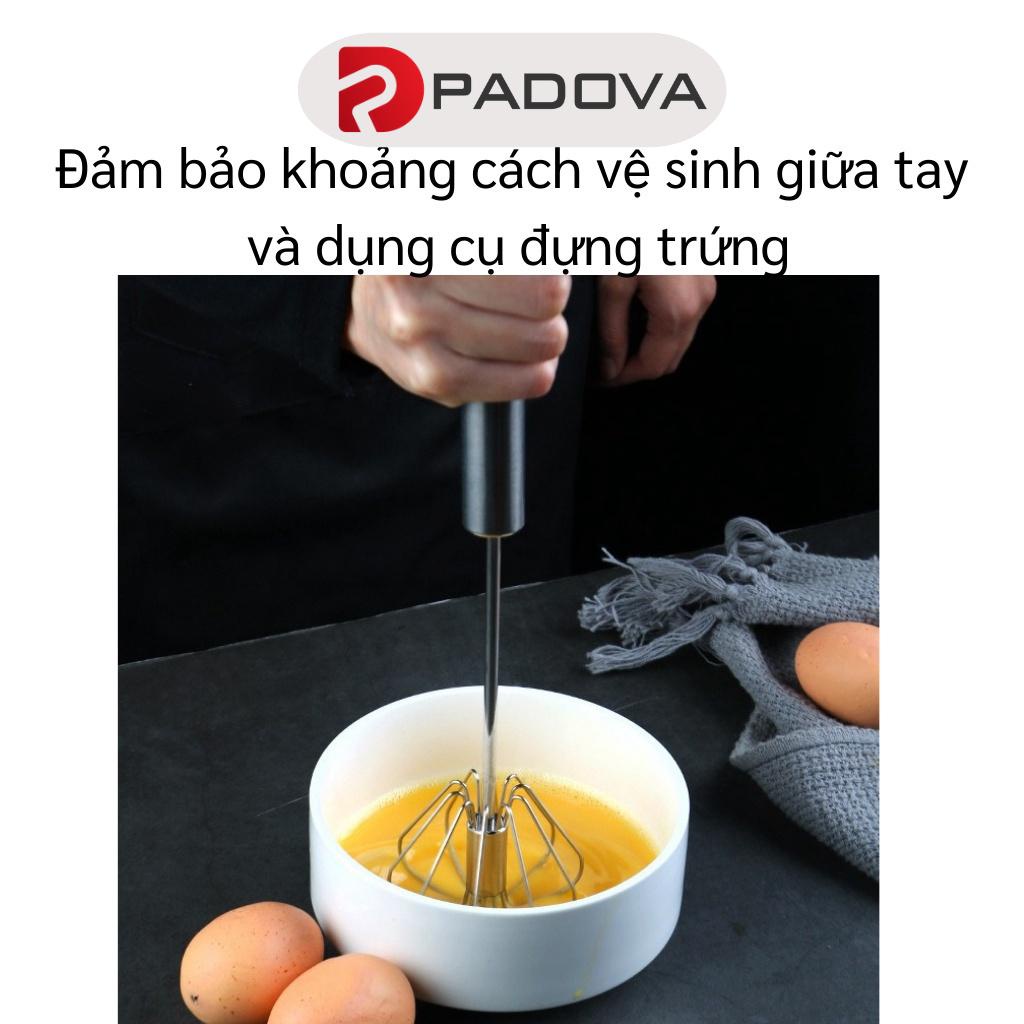 Dụng Cụ Cây Phới Lồng Đánh Trứng, Trộn Bột Động Năng Có Trục Lò Xo PADOVA 8209