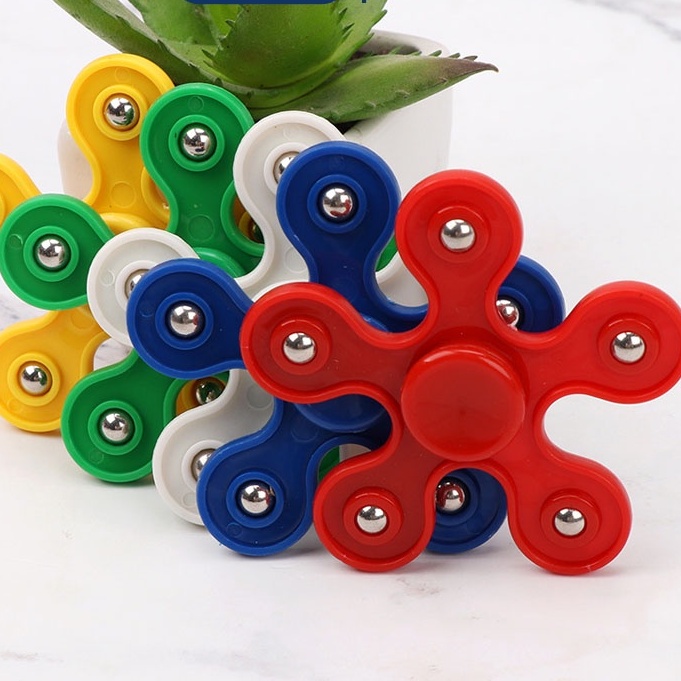 Con quay spinner cho bé, con quay mini 5 cánh bằng nhựa giá rẻ làm quà tặng học sinh