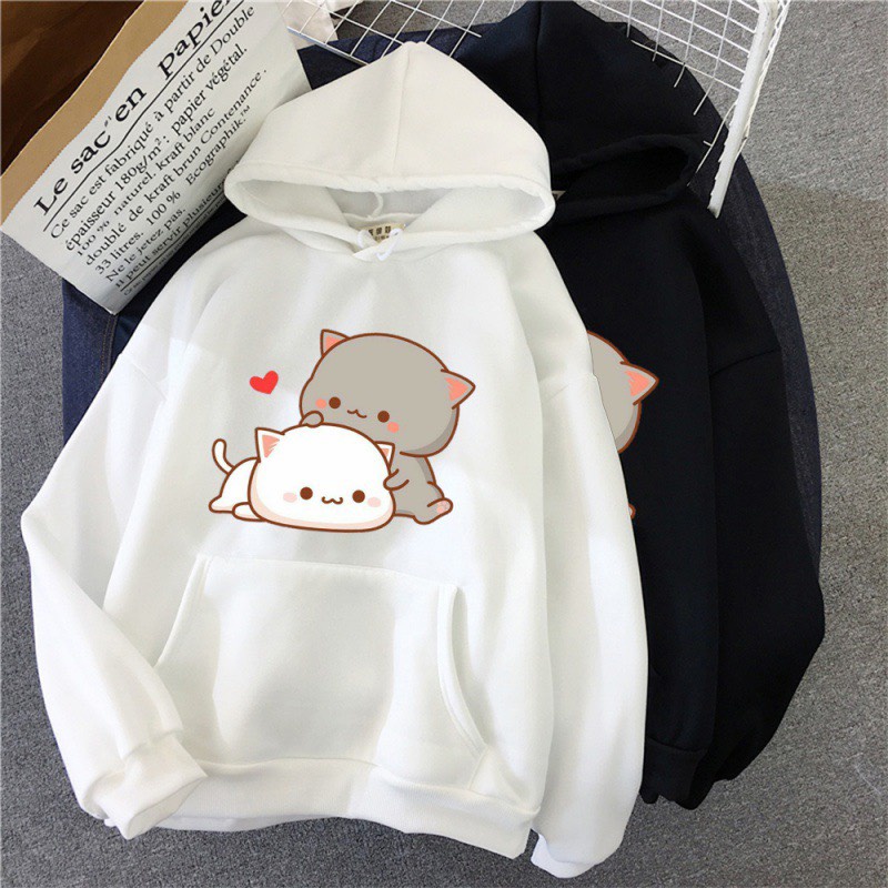 Áo khoác hoodie nỉ in gấu thả tim cute - Áo Khoác Thời Trang Nữ mẫu mới nhất 2022