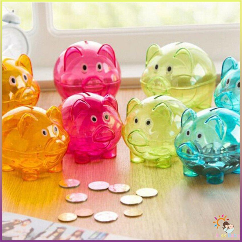 Phim hoạt hình Lợn ngân hàng Con heo đất trong suốt Bộ sưu tập tiền xu