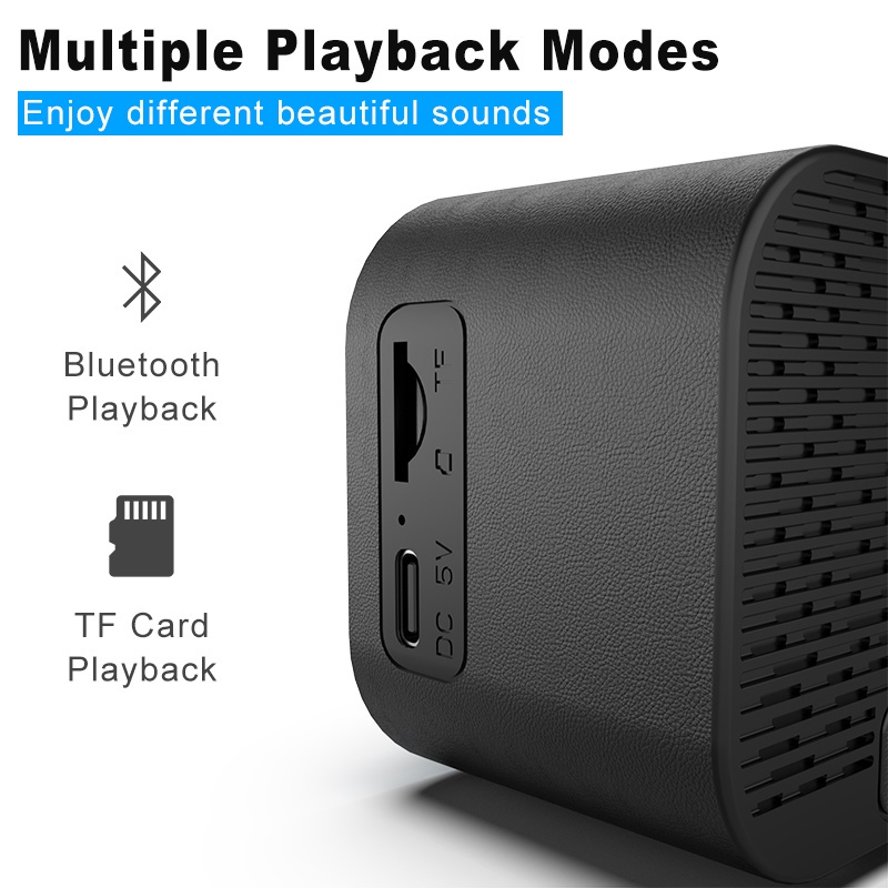 Loa Bluetooth Mini Clock Speaker Đèn led siêu trầm