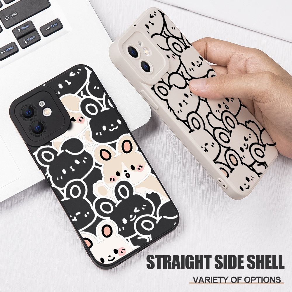 Ốp Điện Thoại TPU Hình Thỏ Cho VIVO Y12S Y12 Y20 Y91C Y21S Y21 Y15S V9 V20 Y15 Y17 Y30 Y50 Y15A Y12A Y20i Y20S #Ty023