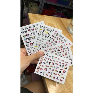 Hình dán sticker chuột mickey , dán móng làm nail