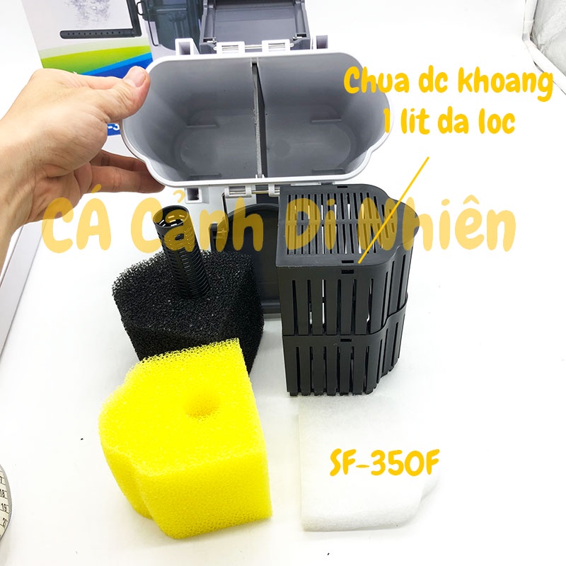 Máy lọc treo thành hồ cá SOBO SF-350F 5W SF-550F 7W cho bể cá 30-70 cm kèm lọc váng