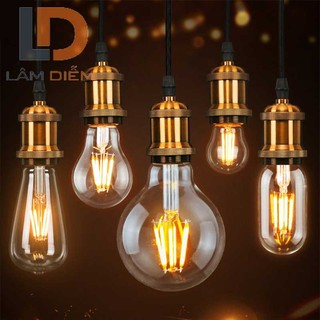 Bóng LED Edison G45/A60/ST64 dimmer siêu rẻ đẹp chống nước cao cấp chuyên dùng cho trang trí