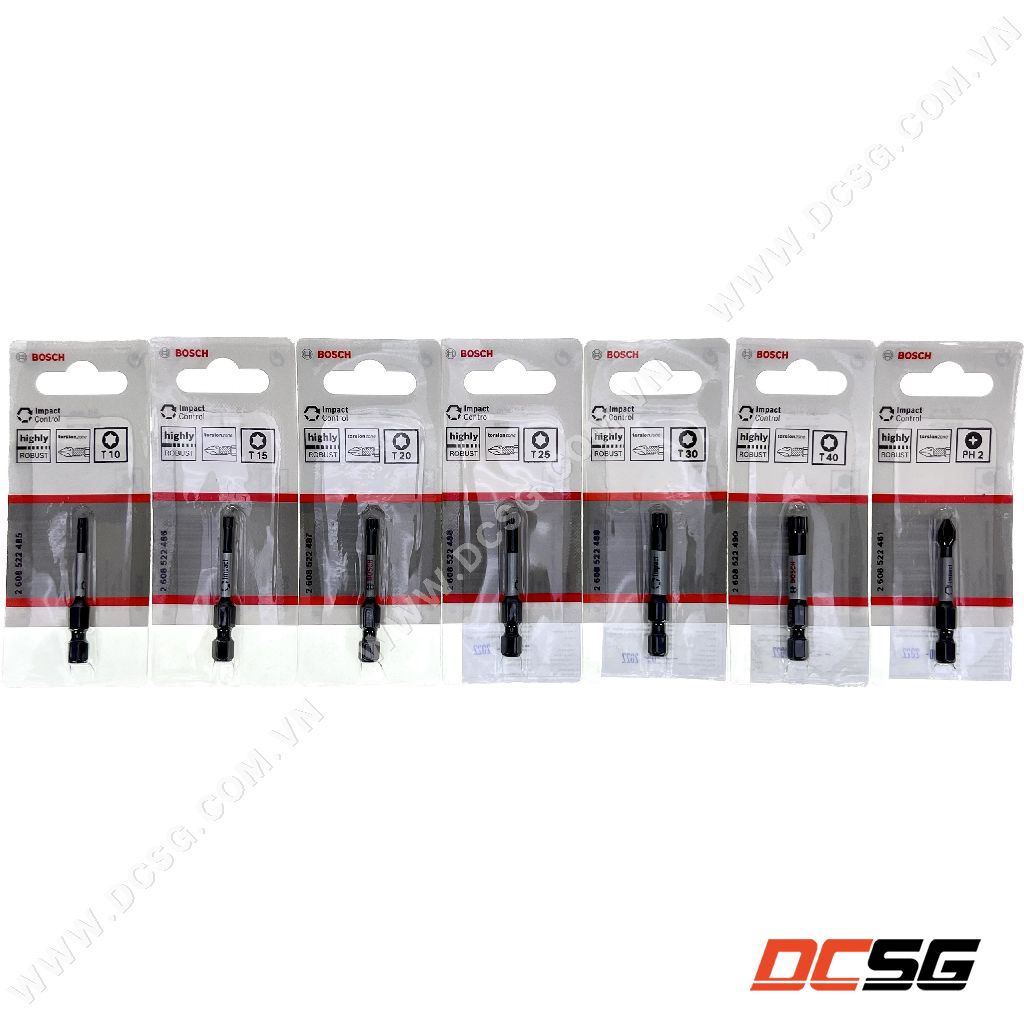 Mũi vít 1 đầu bake và hoa thị 1 đầu dài 50mm Power Bit Bosch | DCSG