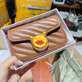 Túi khoá G nâu tây size 18cm fullbox