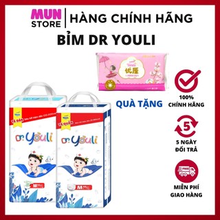 Tã bỉm dr youli dán/quần đủ size sd60/md52/mq48/l48/xl44/xxl42/xxl40