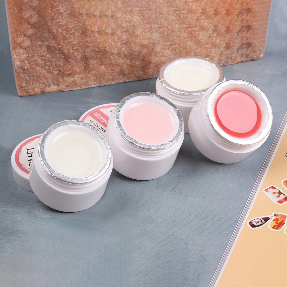 Gel Nối Dài Móng Tay 15ml Không Dính Màu Nude Hồng Trong Suốt DIY