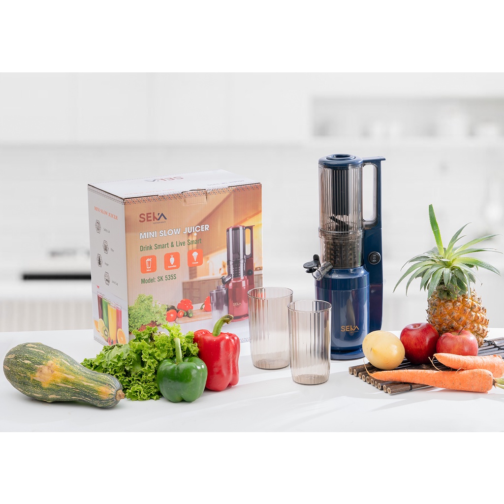 Máy ép nước trái cây, máy ép chậm, ép rau củ quả chính hãng seka
