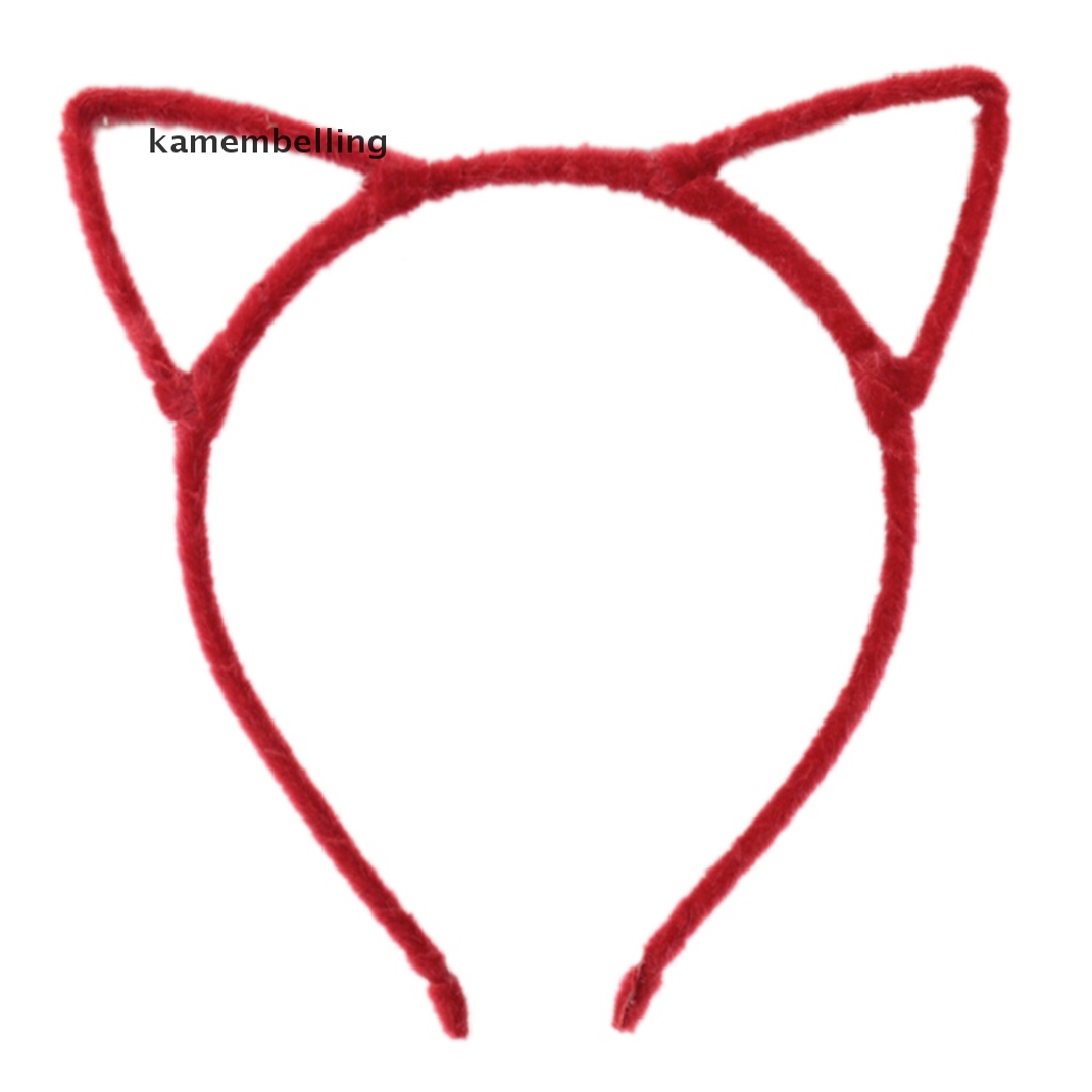 kamembelling Coloful Headwear Cat Ear Hair Band for Girls Women Children Hair Accessories EN