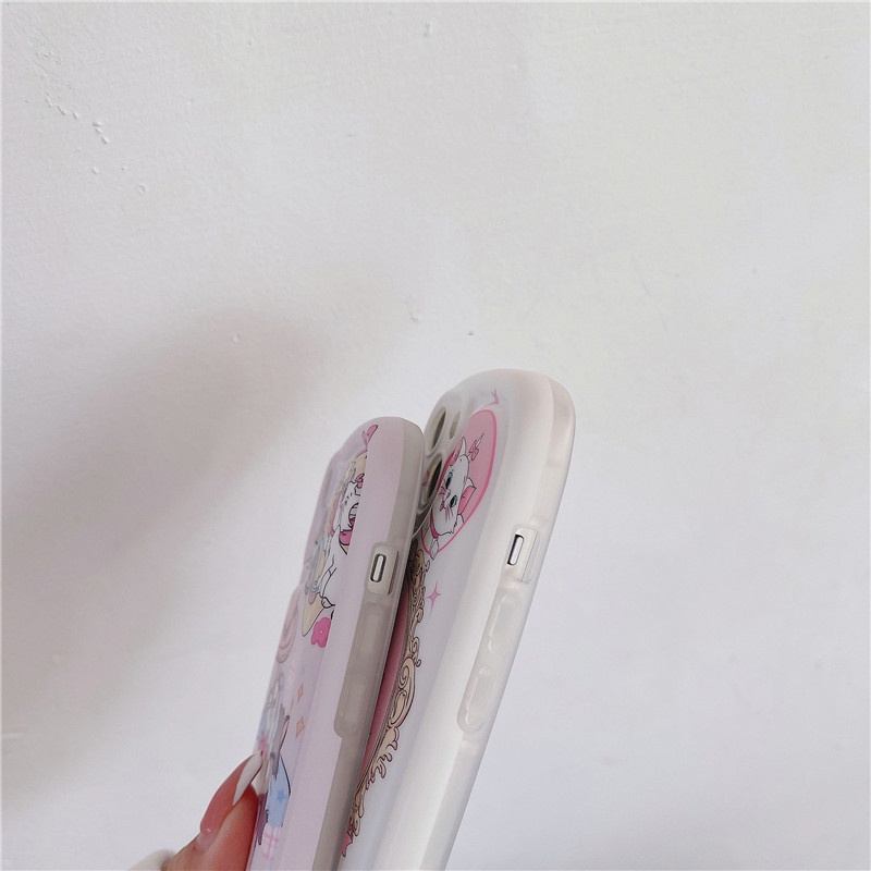 DISNEY Ốp Điện Thoại tpu Mềm In Hình Mèo Hoạt Hình Dễ Thương Cho IPhone 14 13 12 11 Pro Max XS XR X XSMAX