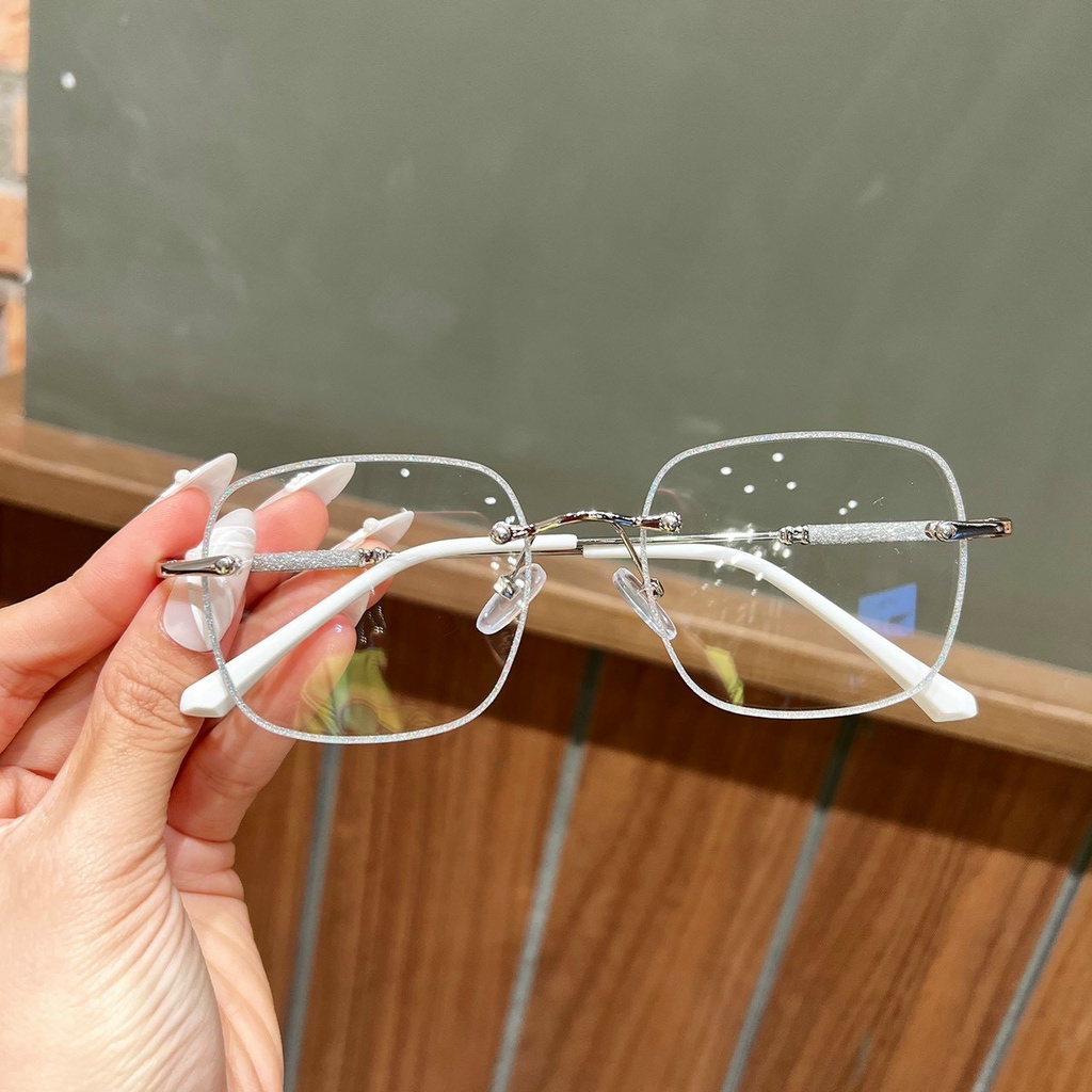 Mắt kính giả cận viền đá kim tuyến 1011