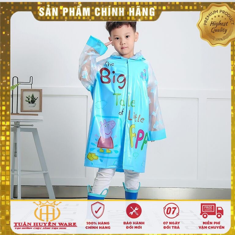 Đồ Dùng Cho Bé Áo Mưa Trẻ Em Cao Cấp Hình Thú Đáng Yêu Cho Bé 4-10 Tuổi Tiện Dụng, An Toàn, Bền Đẹp