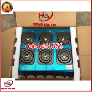 Bếp gas 6 lò - Bếp ga 6 cửa - Bếp ga 6 họng chuyên bánh xèo, cơm niêu