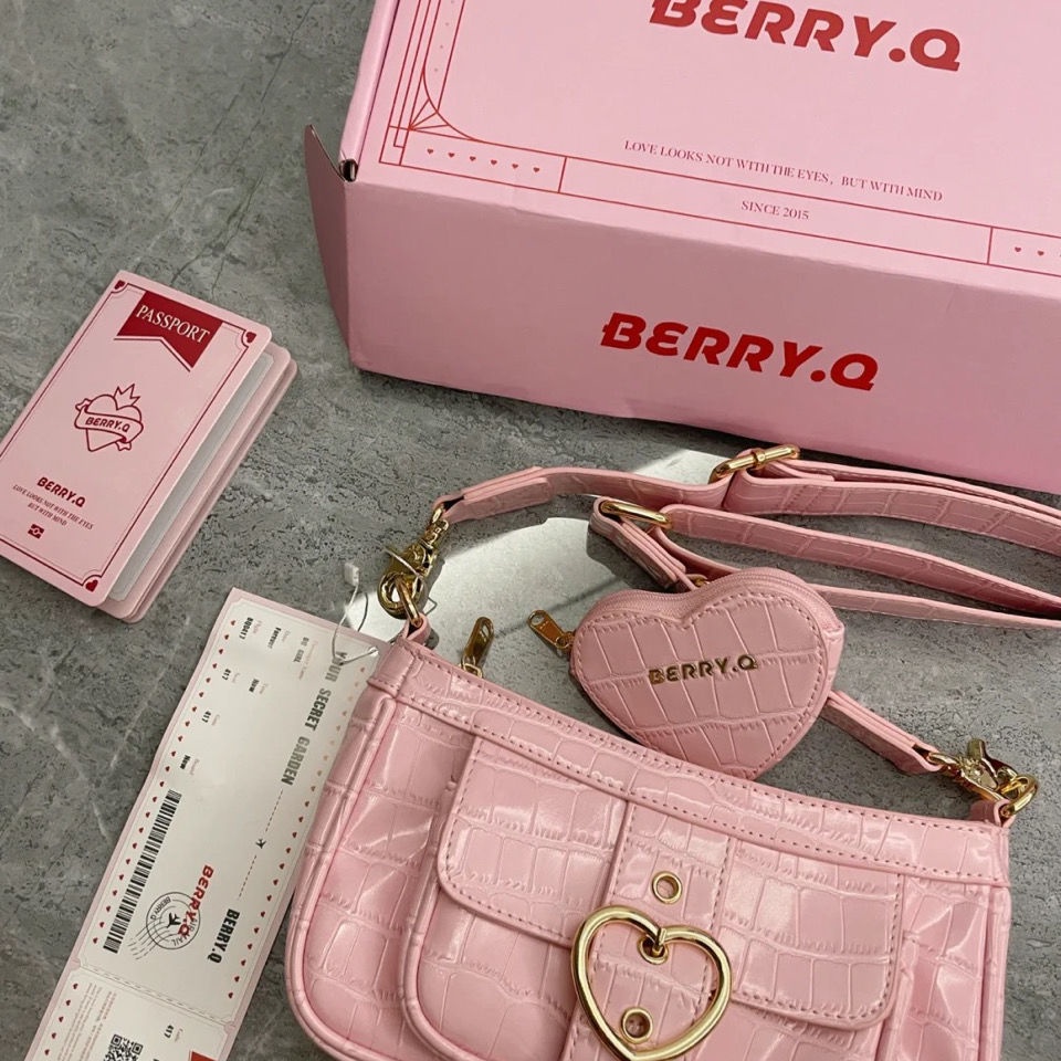 Berryq night flight Mới Túi Đeo Một Vai Xiaozhong net red Cầm Tay Kiểu Pháp