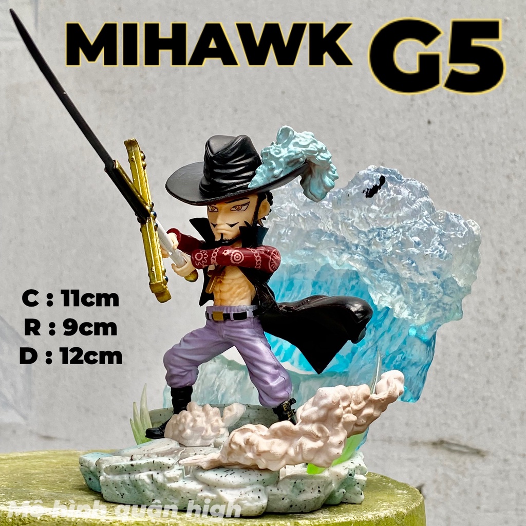 Mô hình G5 hàng F1 One Piece - Ace Luffy Boa hancock Franky Mihawk Sabo Law Yamato Zoro Marco Doflamingo Kata