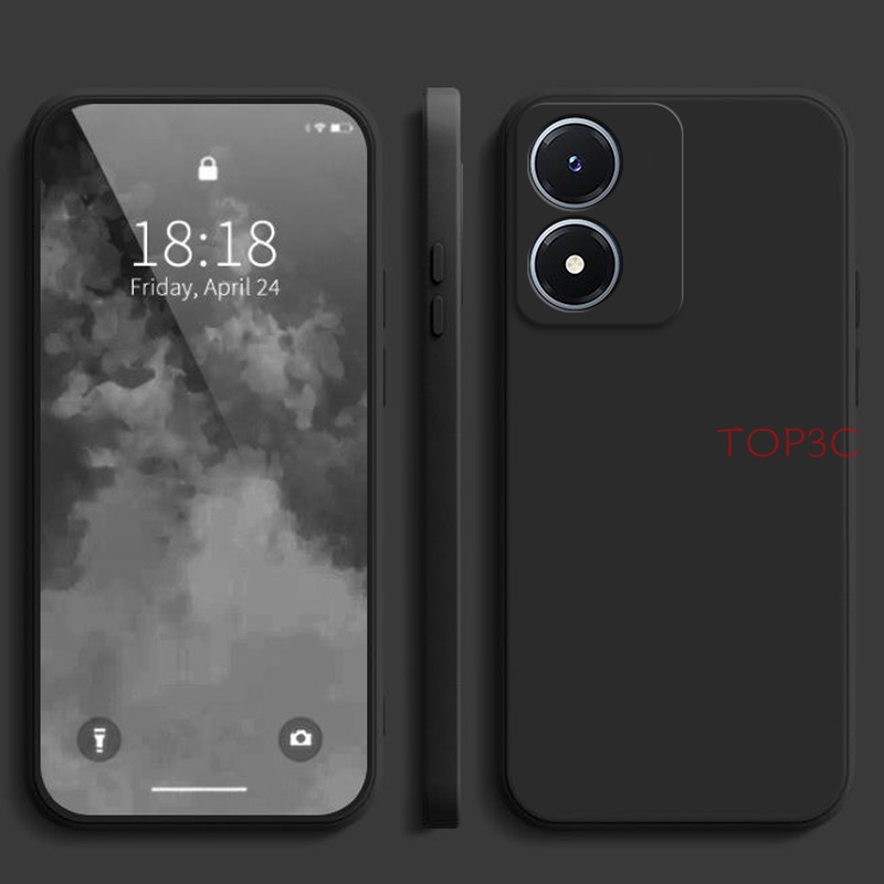 Ốp Điện Thoại Màu Trơn Cho Vivo Y02S Y16 Y22 Y22S Y21S Y21 Y33S T1X Y15S Y01 Y11 Y12 Y17 U10 Y15 Y20 Y20S Y12S YT YT