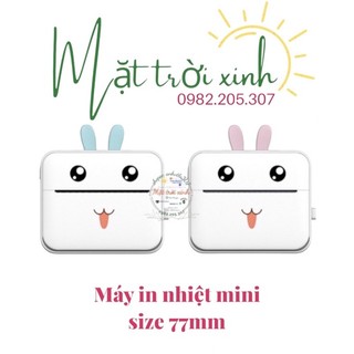 [chính hãng] Máy in nhiệt mini 77*30m kết nối điện thoại 🎁 tặng kèm giấy