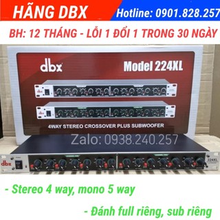 Thiết bị cắt tần số sub crossover dbx 224xl hàng chuẩn cao cấp loại 1 - DBX 224 XL